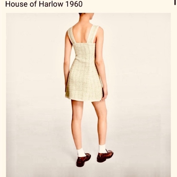 NWT House of Harlow 1960 Tweed Mini Dress size XL fall winter casual dressy - Picture 3 of 16